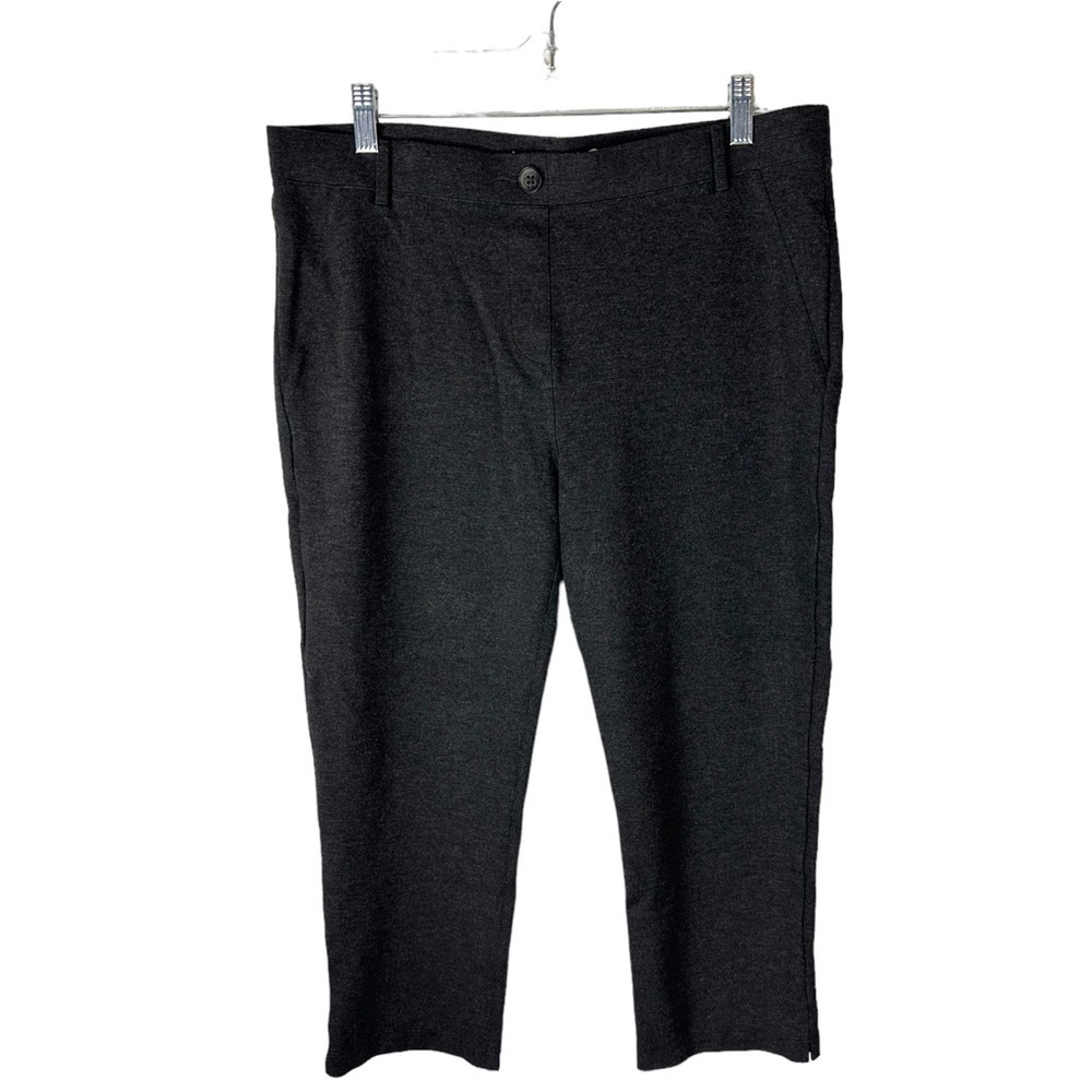 Betabrand Cropped Classic Yoga Dress Pant Charcoal SZ XL